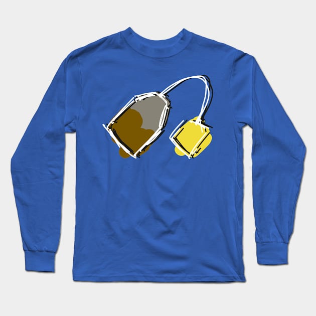 Tea Bag Long Sleeve T-Shirt by SpookyMeerkat